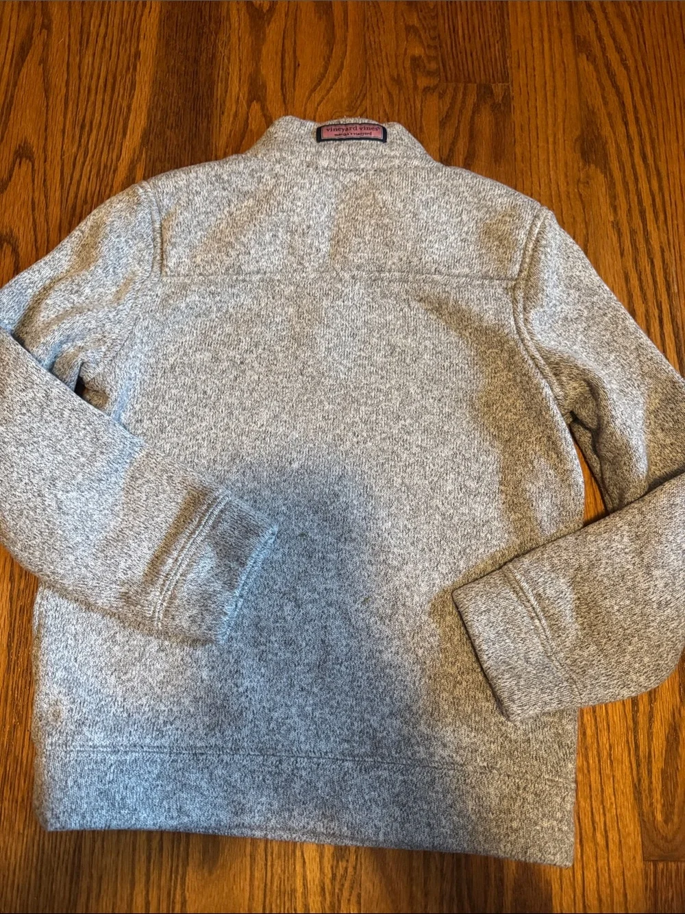 Vineyard Vines Heather Gray Half-Zip Pullover